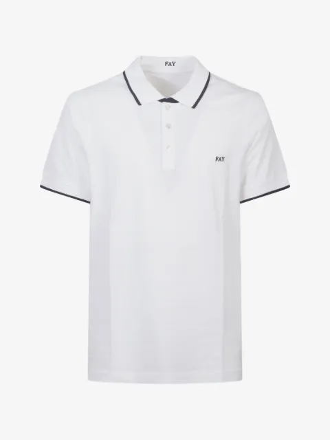Fay Poloshirt mit Spitzenkragen