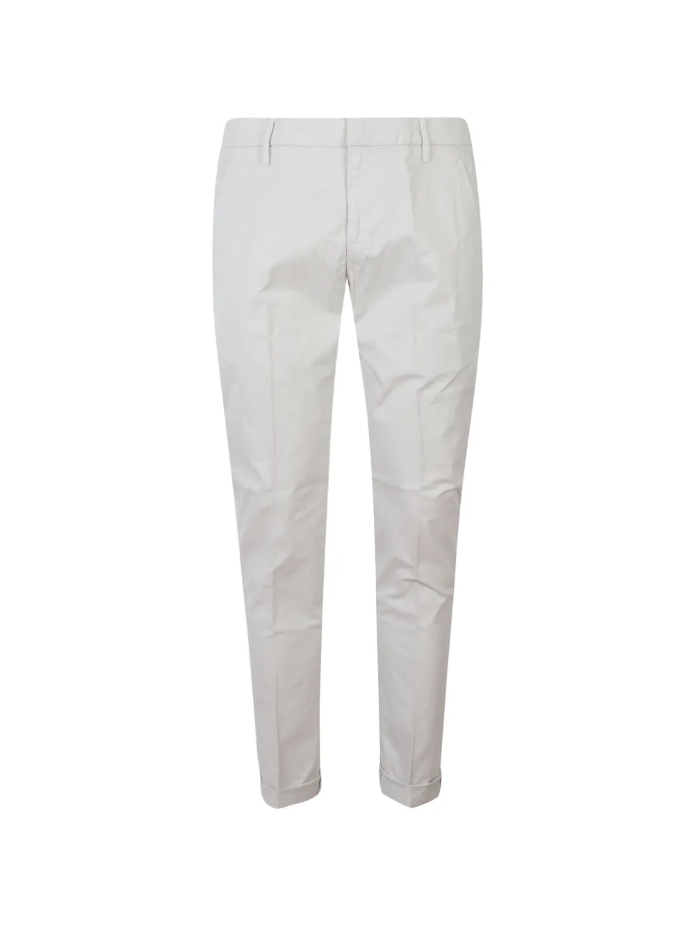 DONDUP cuffed-hem trousers - Bianco
