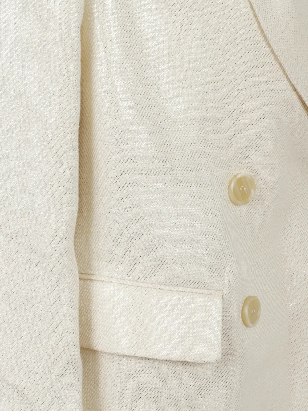 Brunello Cucinelli Blazer met dubbele rij knopen Beige