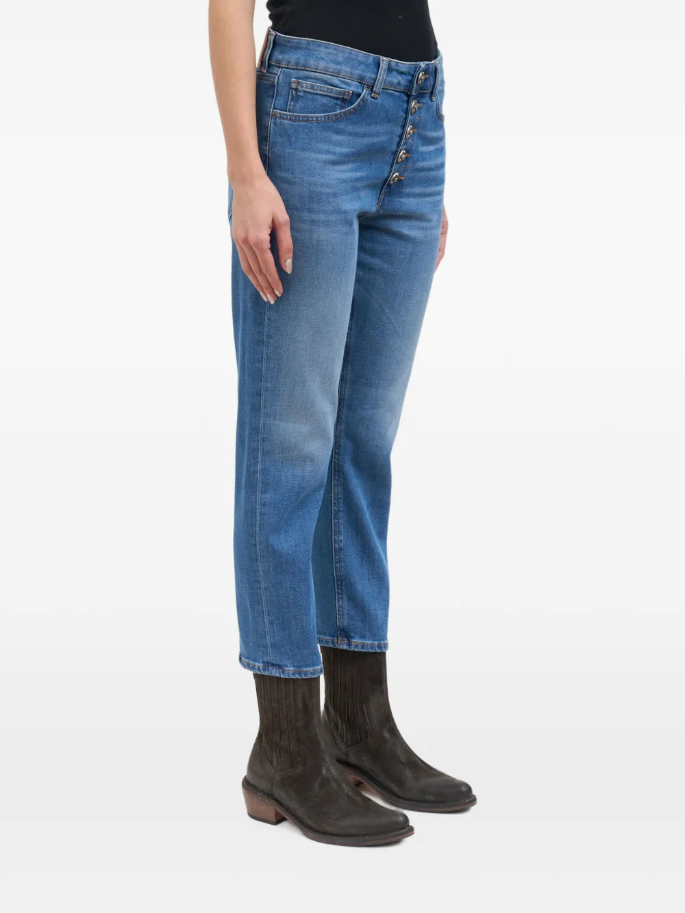 DONDUP Jeans met knoopsluiting Blauw
