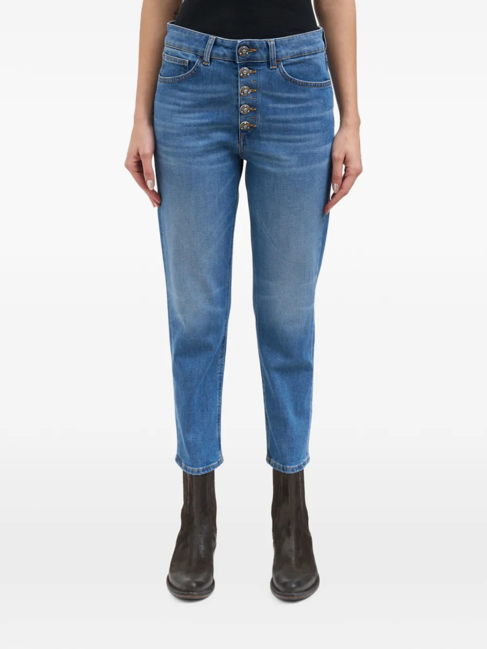 DONDUP button-fastening jeans