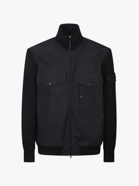 Stone Island flap-pocket panelled jacket