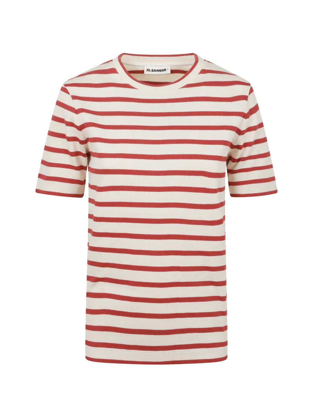 Jil Sander striped ribbed T-shirt - Toni neutri