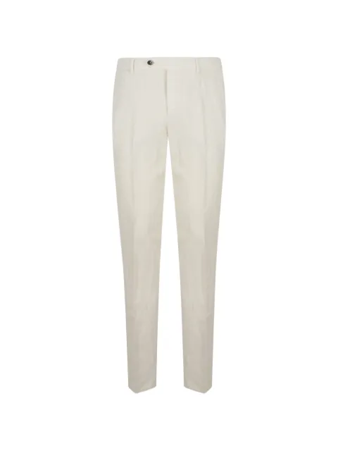 PT Torino Style pressed-crease elasticated-waistband trousers