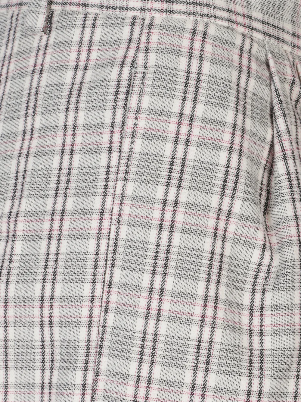  Marant étoile Pleated Check-pattern Trousers - White 