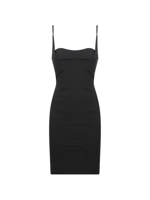 DONDUP sweetheart-neck zip-back mini dress
