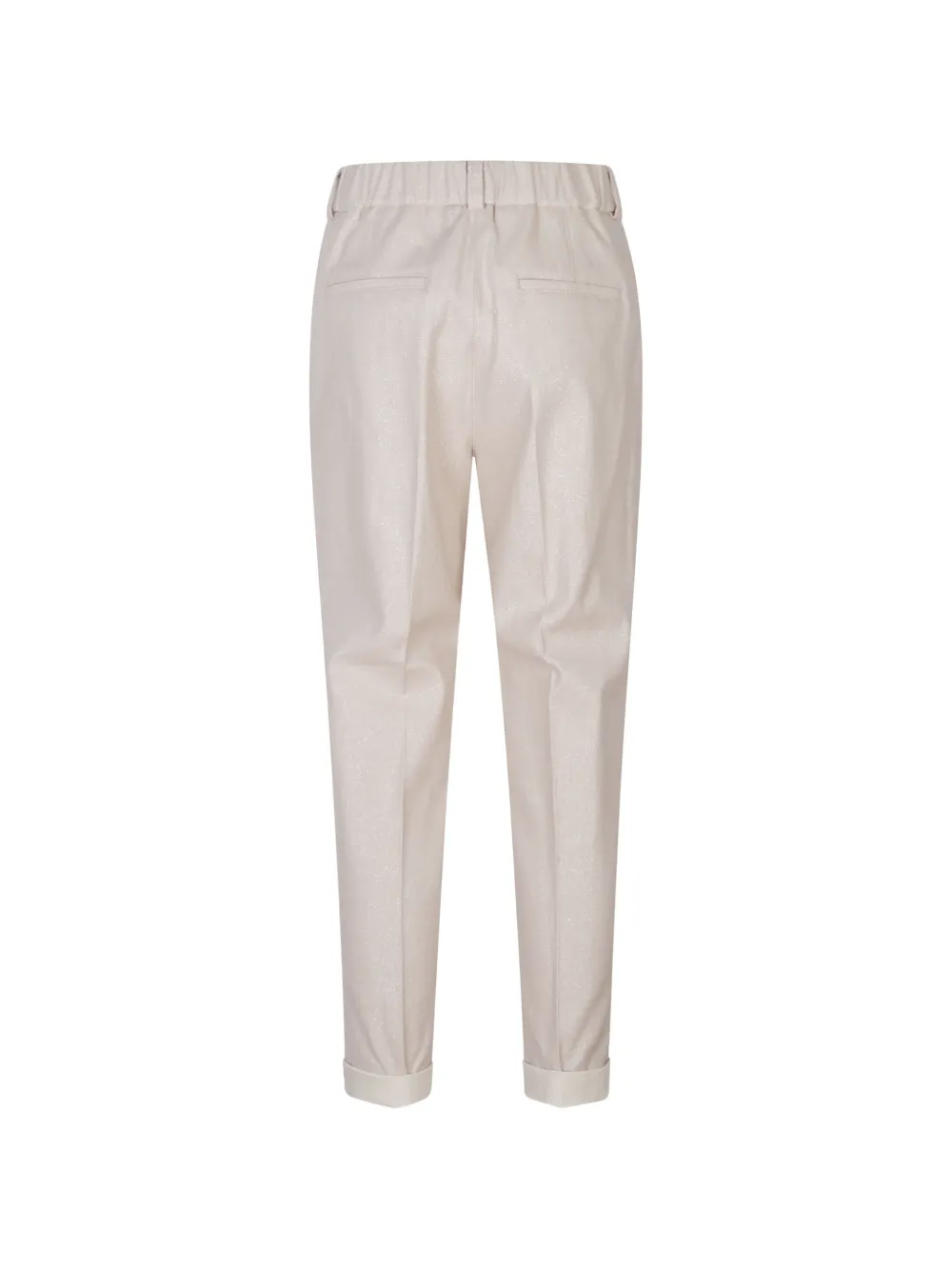 Peserico Broek met omgeslagen pijpen Beige