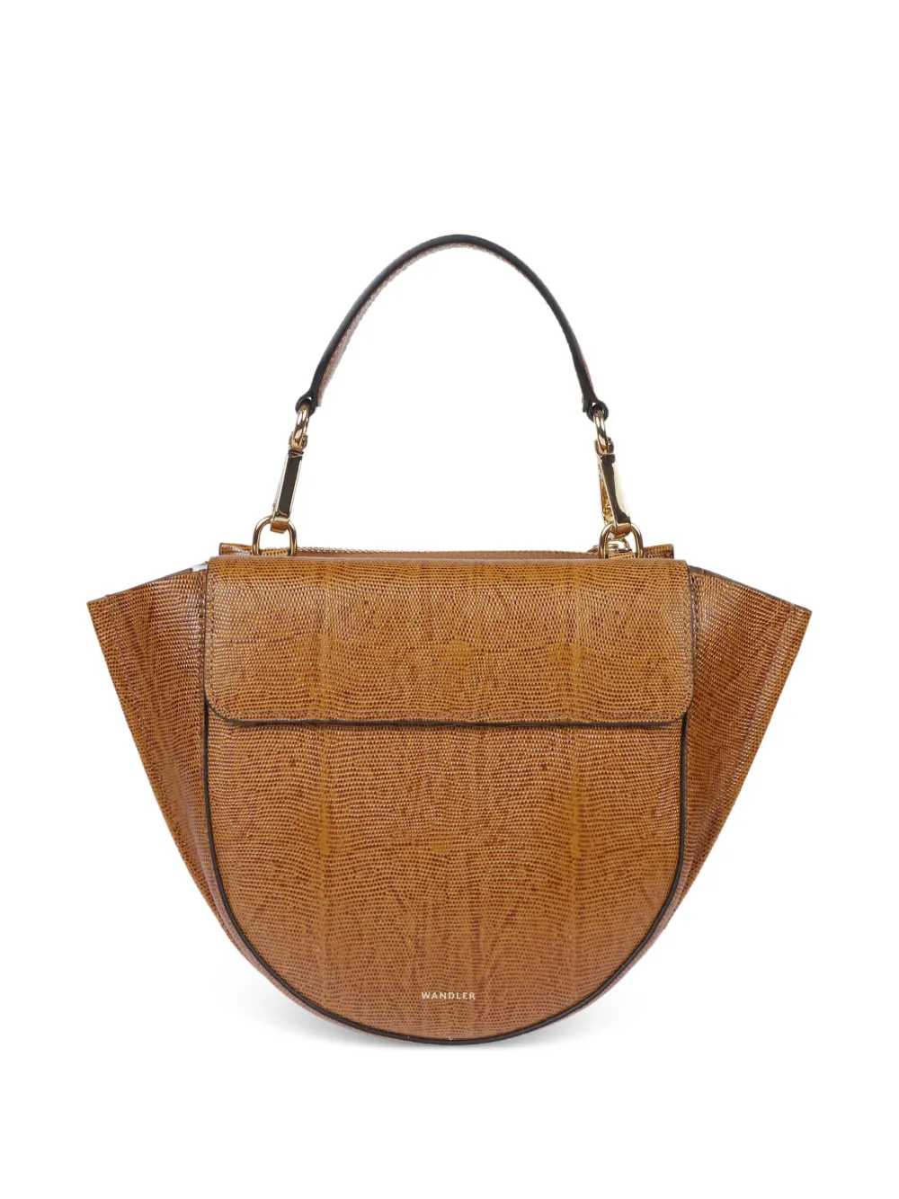Wandler mini Hortensia leather tote bag - Marrone