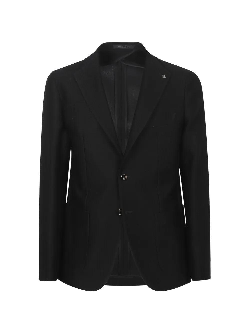 Tagliatore textured single-breasted blazer - Black