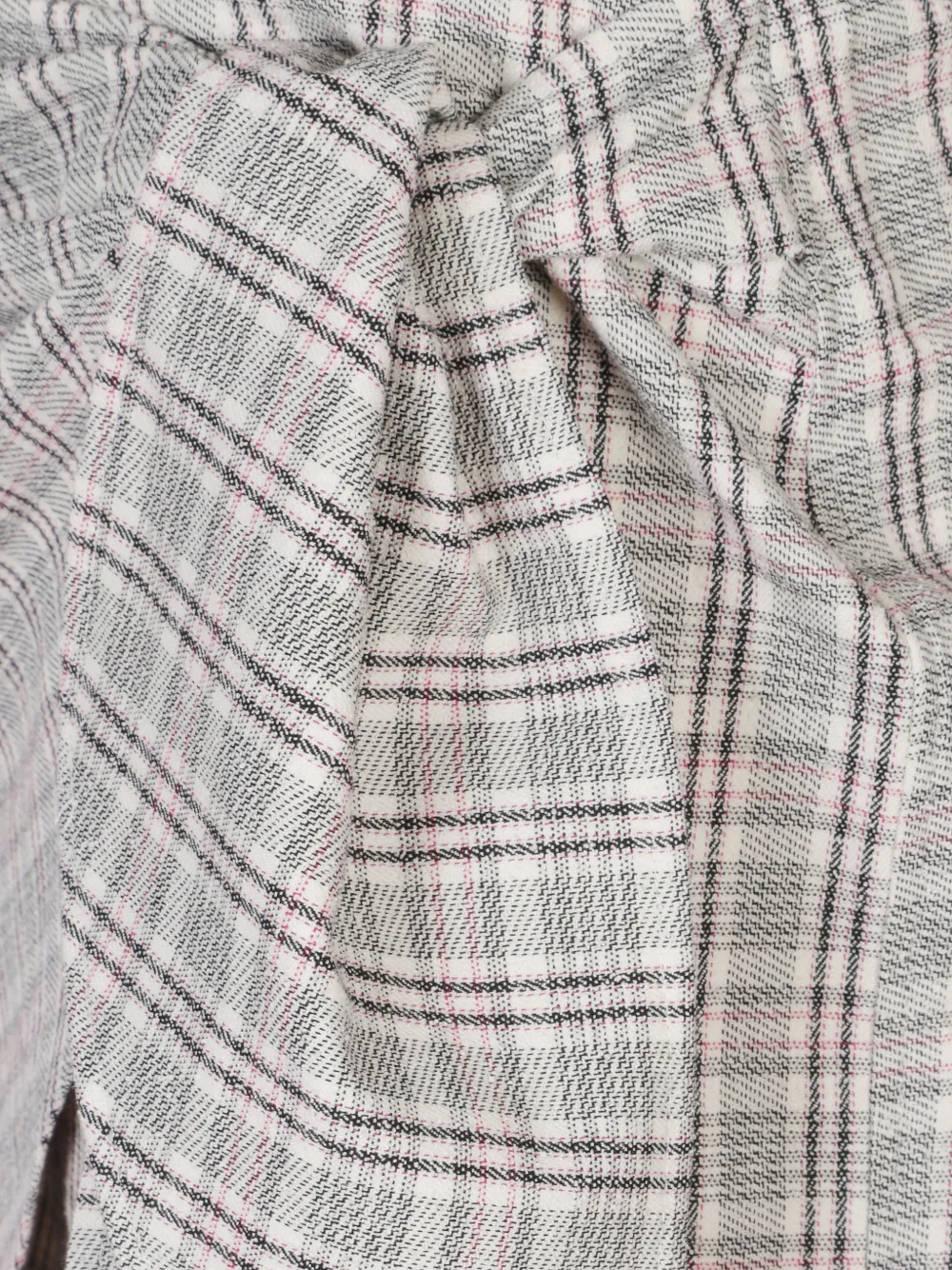  Marant étoile Check-pattern Tie-detail Mini Skirt - Grey 