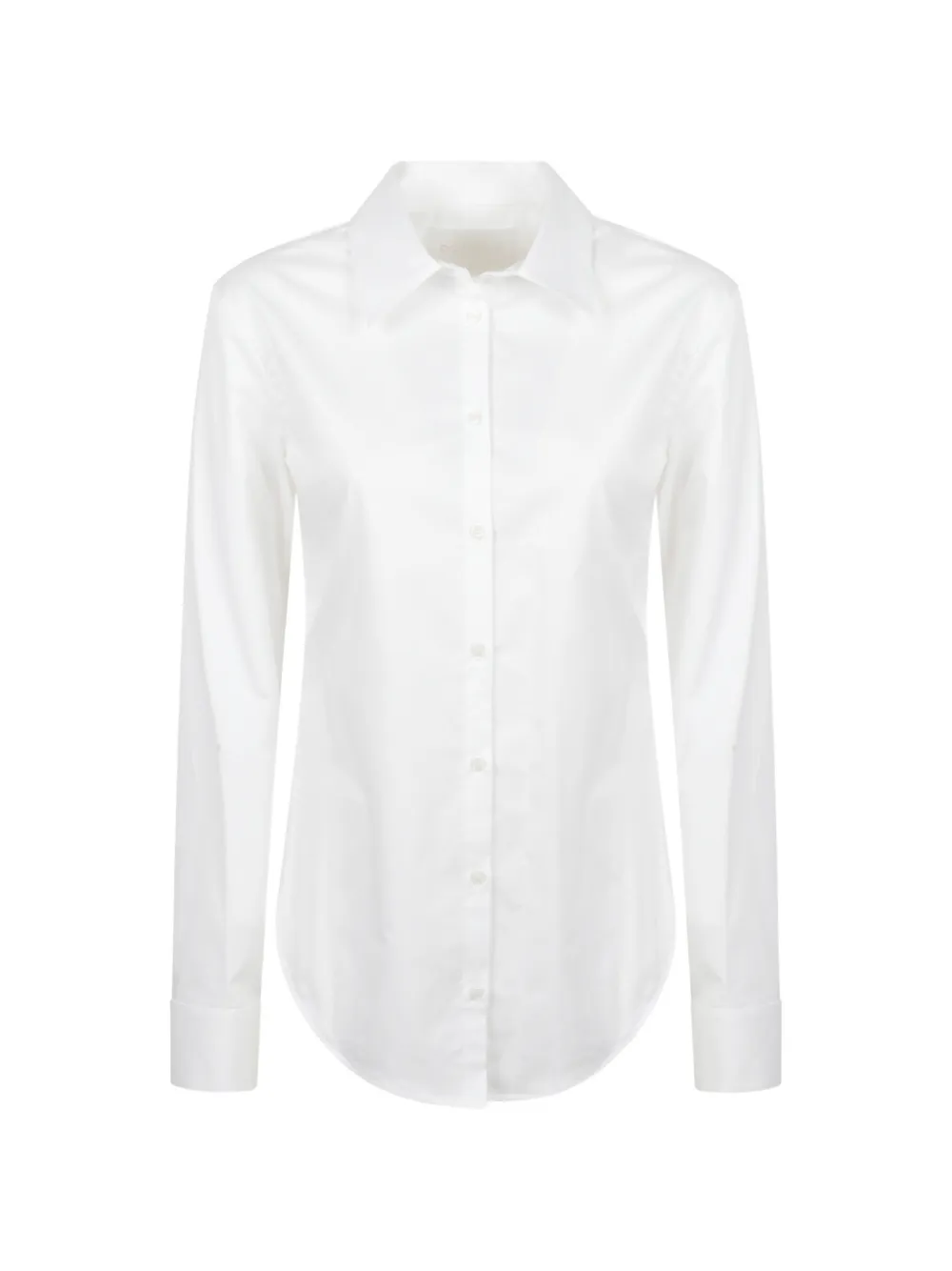 DONDUP logo-plaque button-up shirt - Bianco