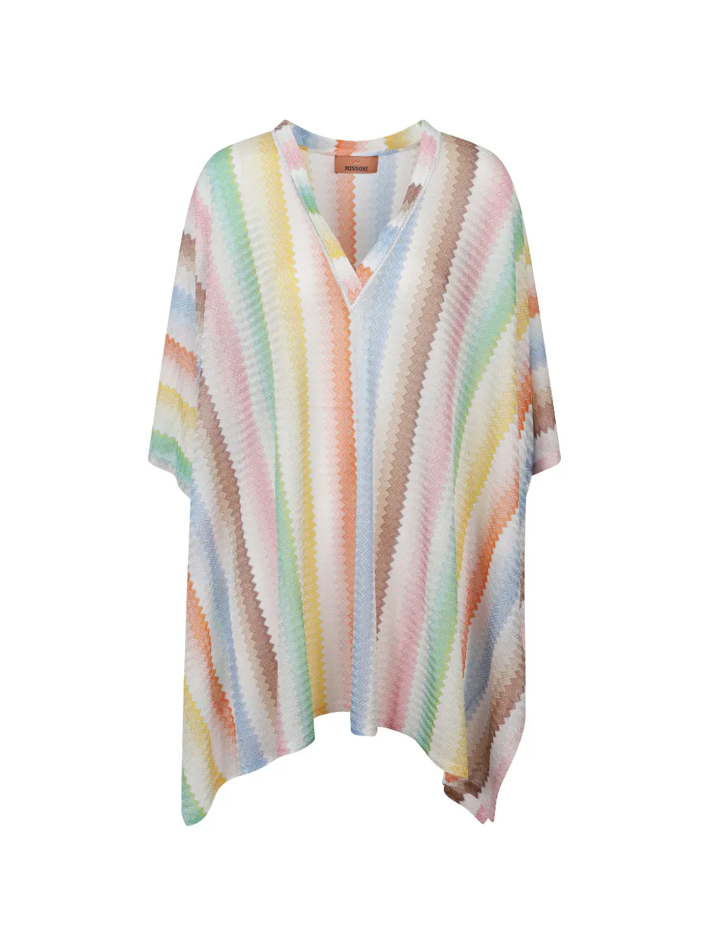 Missoni zigzag V-neck dress - White