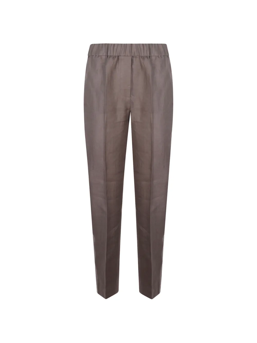 Peserico Elasticated-waistband Trousers In Brown