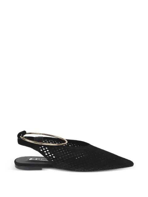 Jil Sander ring-embellished ballet flats