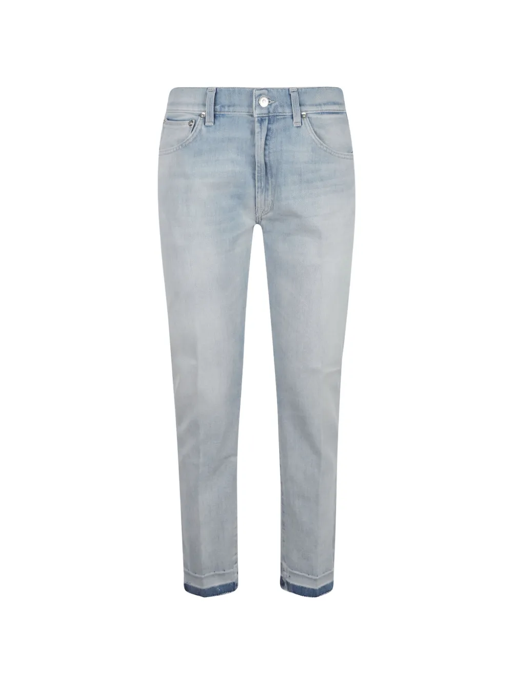 DONDUP Dalia faded-wash raw-cut jeans - Blu