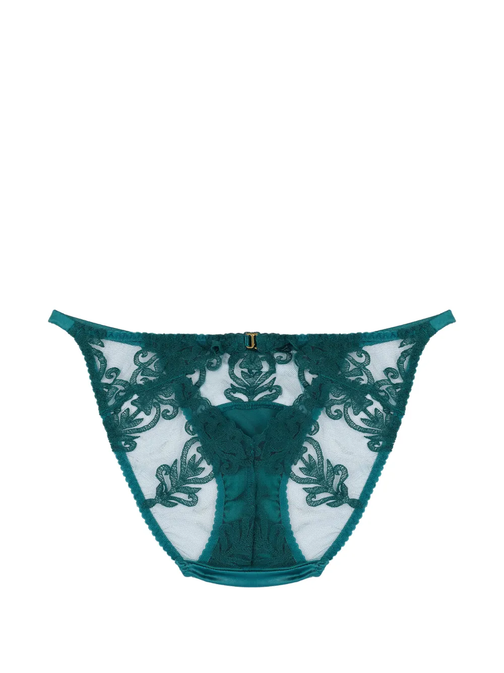 Fleur Of England Olivia Ouvert lace brief - Verde