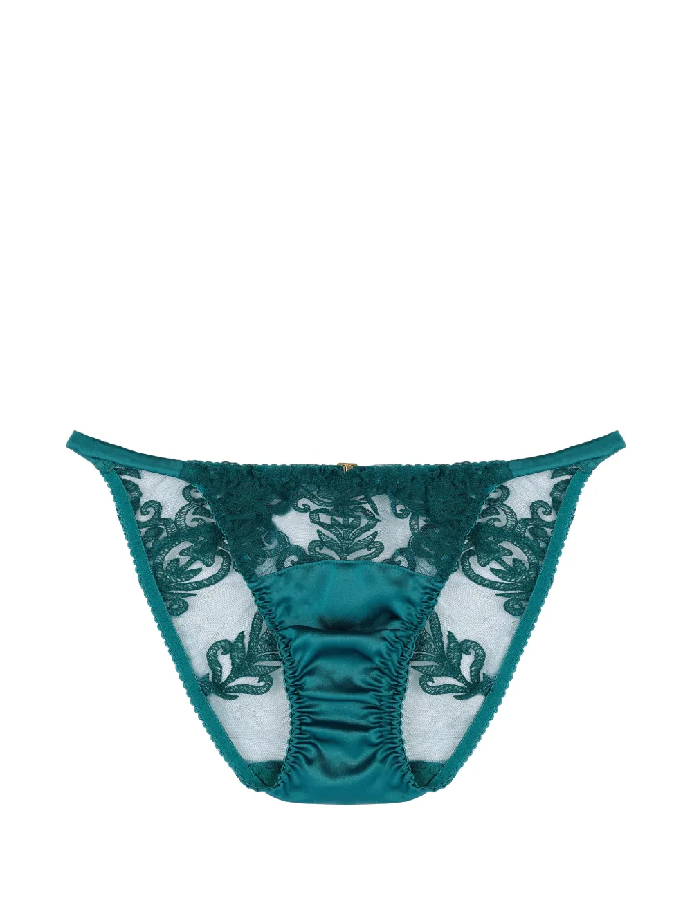 Fleur Of England Olivia Ouvert lace brief - Groen