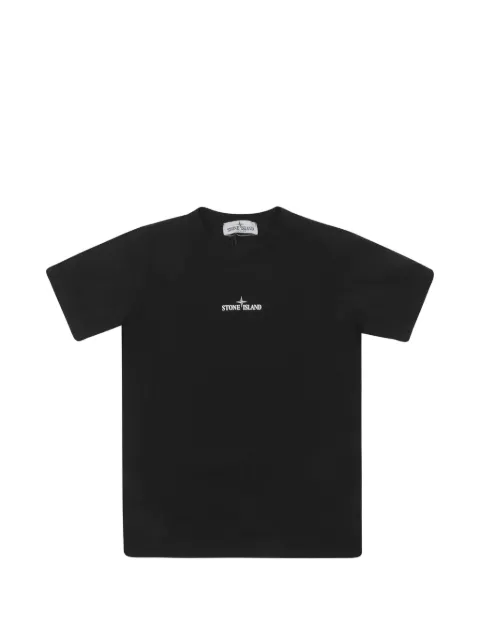 Stone Island Junior 로고 프린트 티셔츠