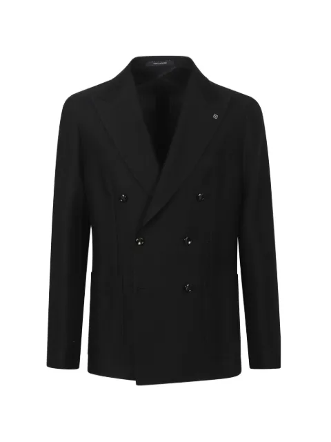 Tagliatore double-breasted textured blazer