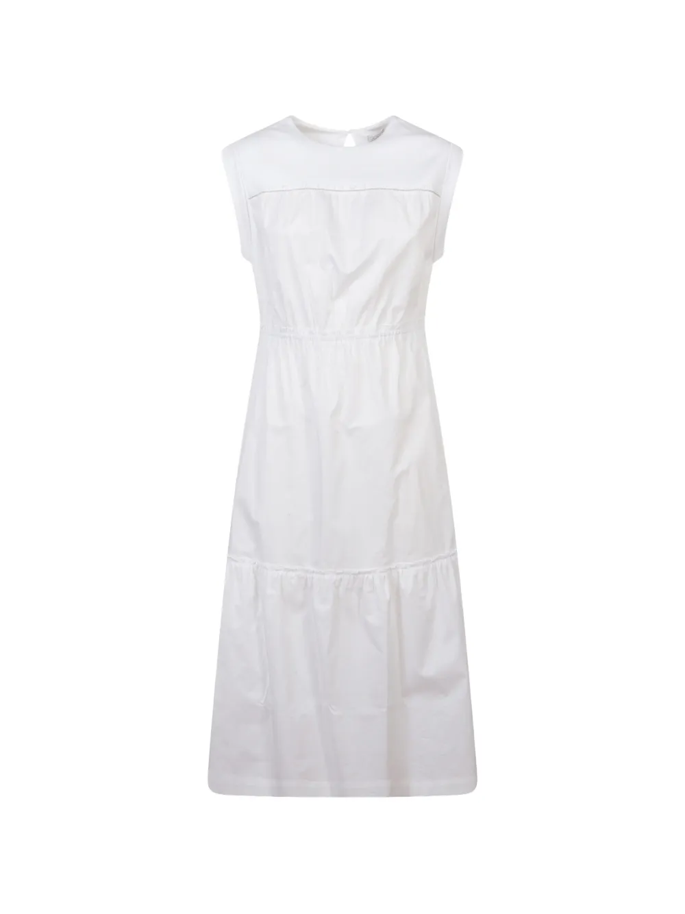 Peserico Ruffle-detail Dress In White