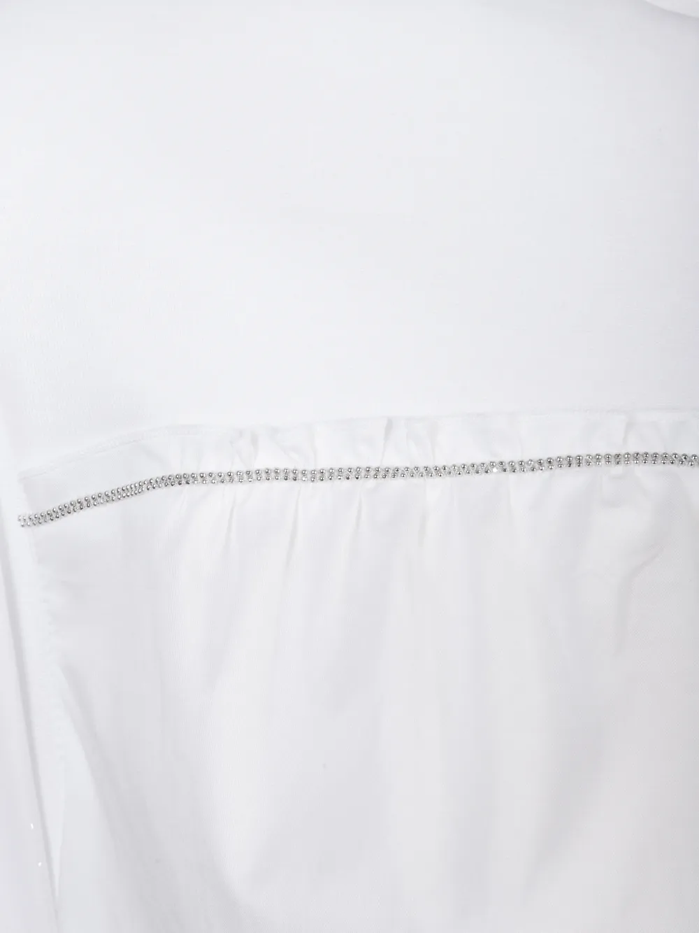 Peserico Jurk met ruches detail Wit