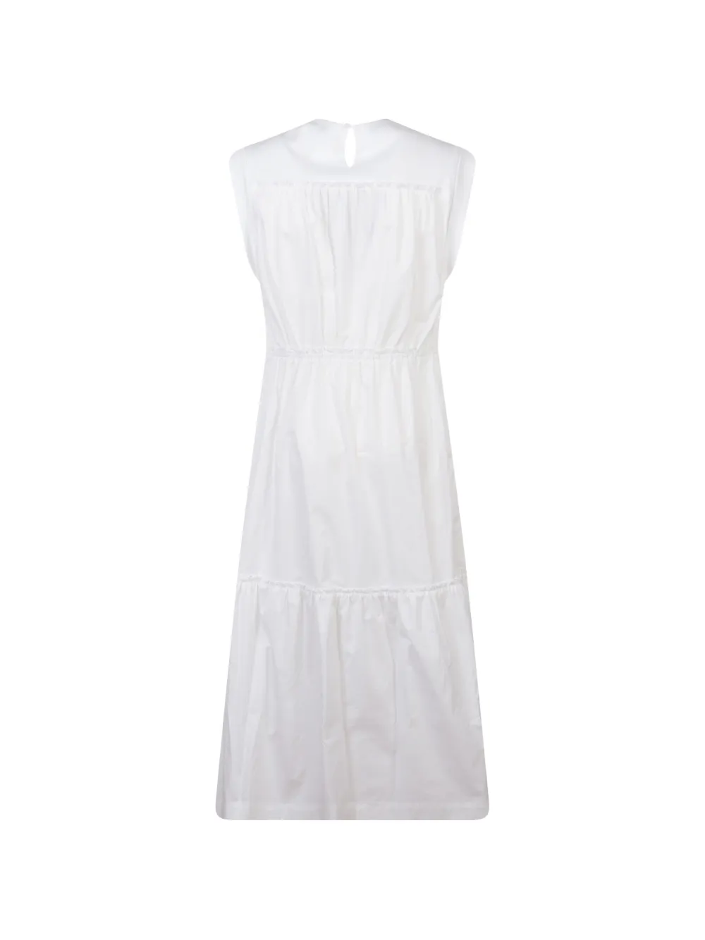Peserico Jurk met ruches detail Wit