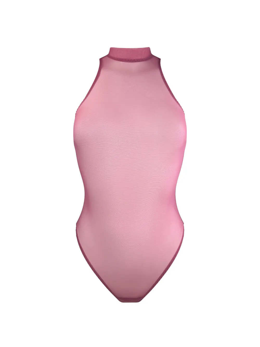 Bordelle Melusina high neck mesh body - Rosa