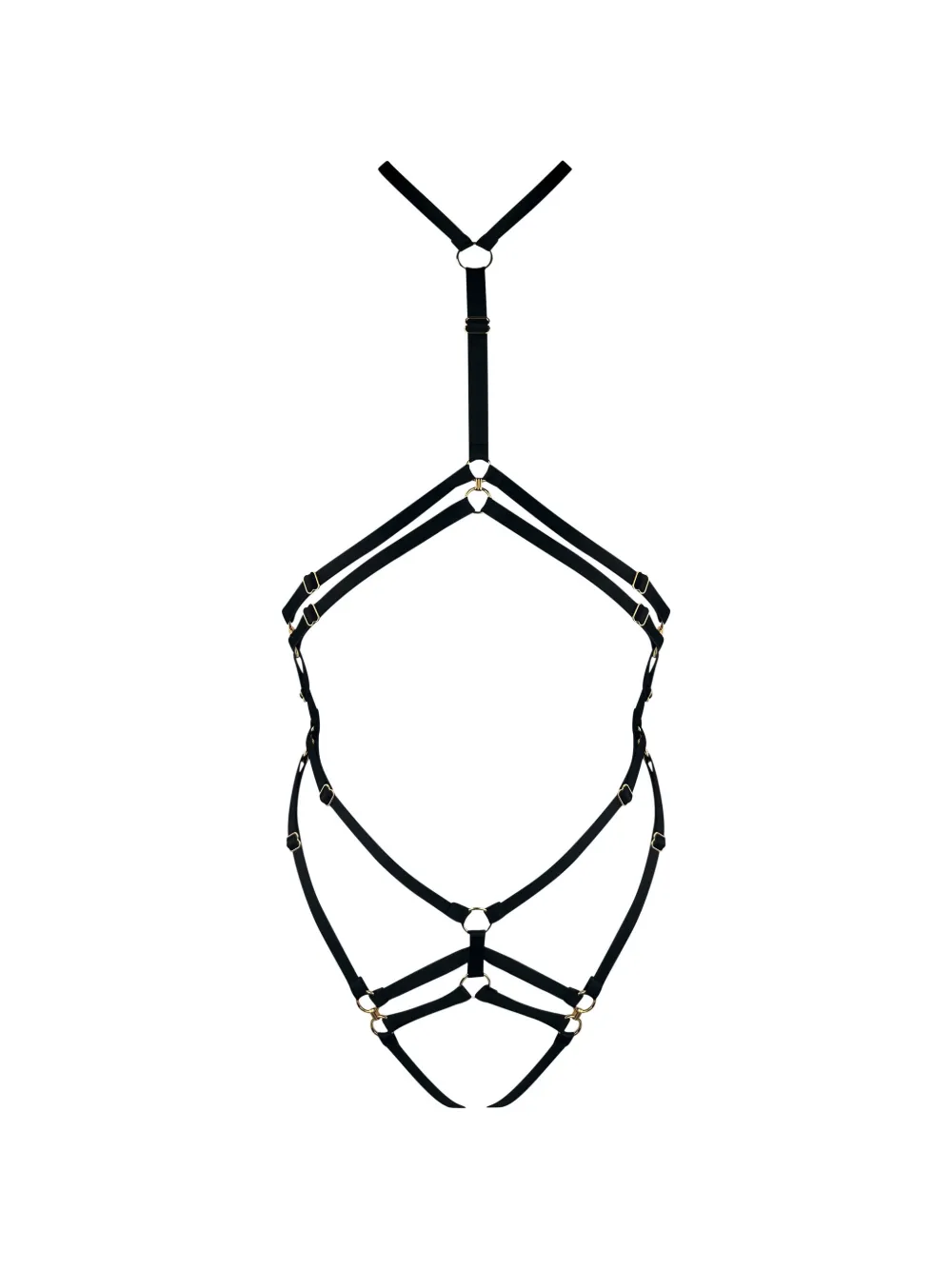 Bordelle Melusina ring harness bodie - Nero
