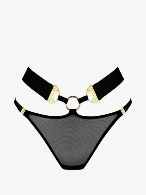 Bordelle Melusina ring detail open back brief