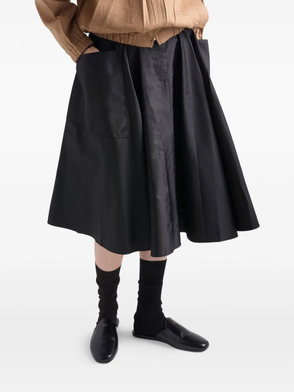 Prada プリーツ スカート | ブラック | FARFETCH JP