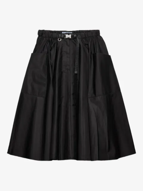 Prada pleated midi skirt