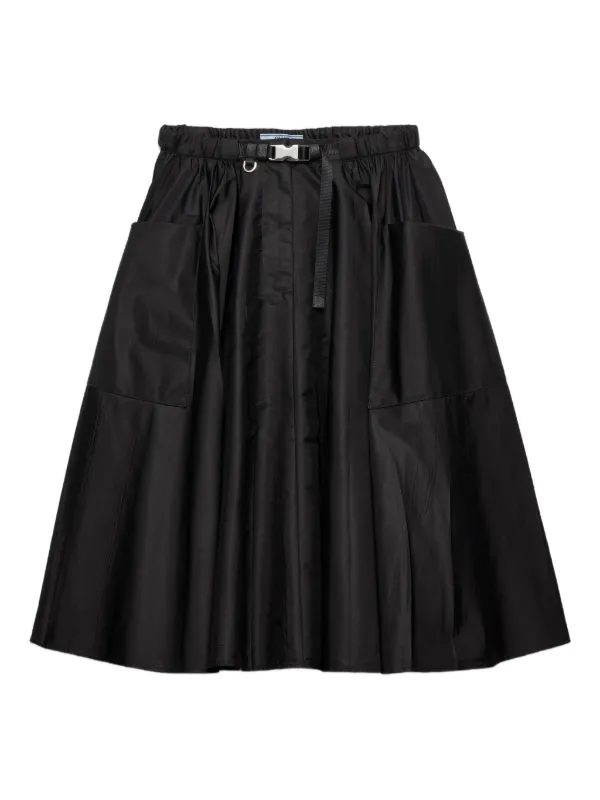 Prada プリーツ スカート | ブラック | FARFETCH JP