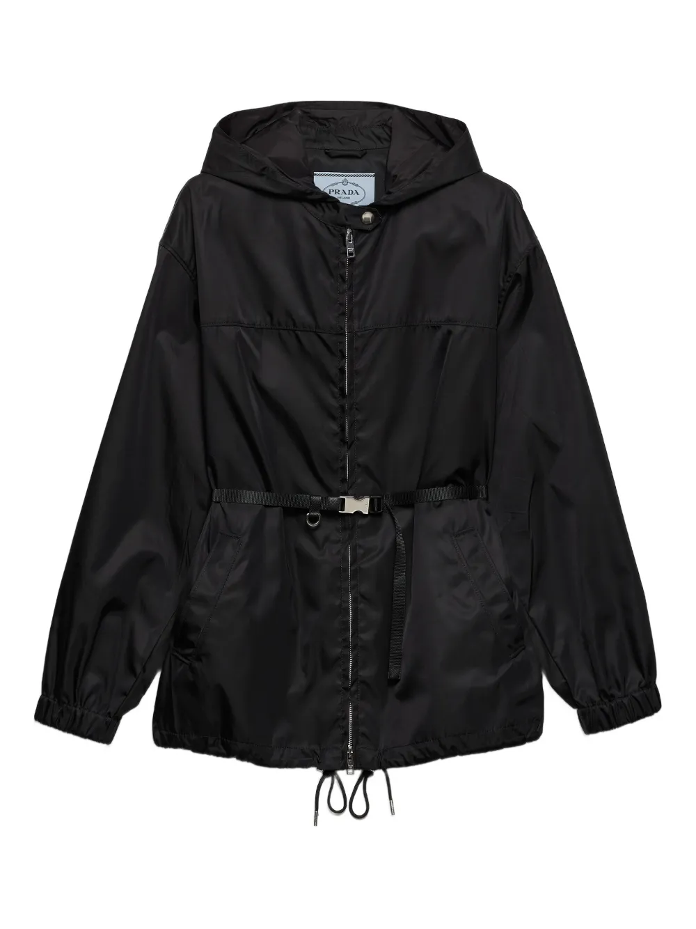 Prada Re-Nylon hooded jacket - Nero