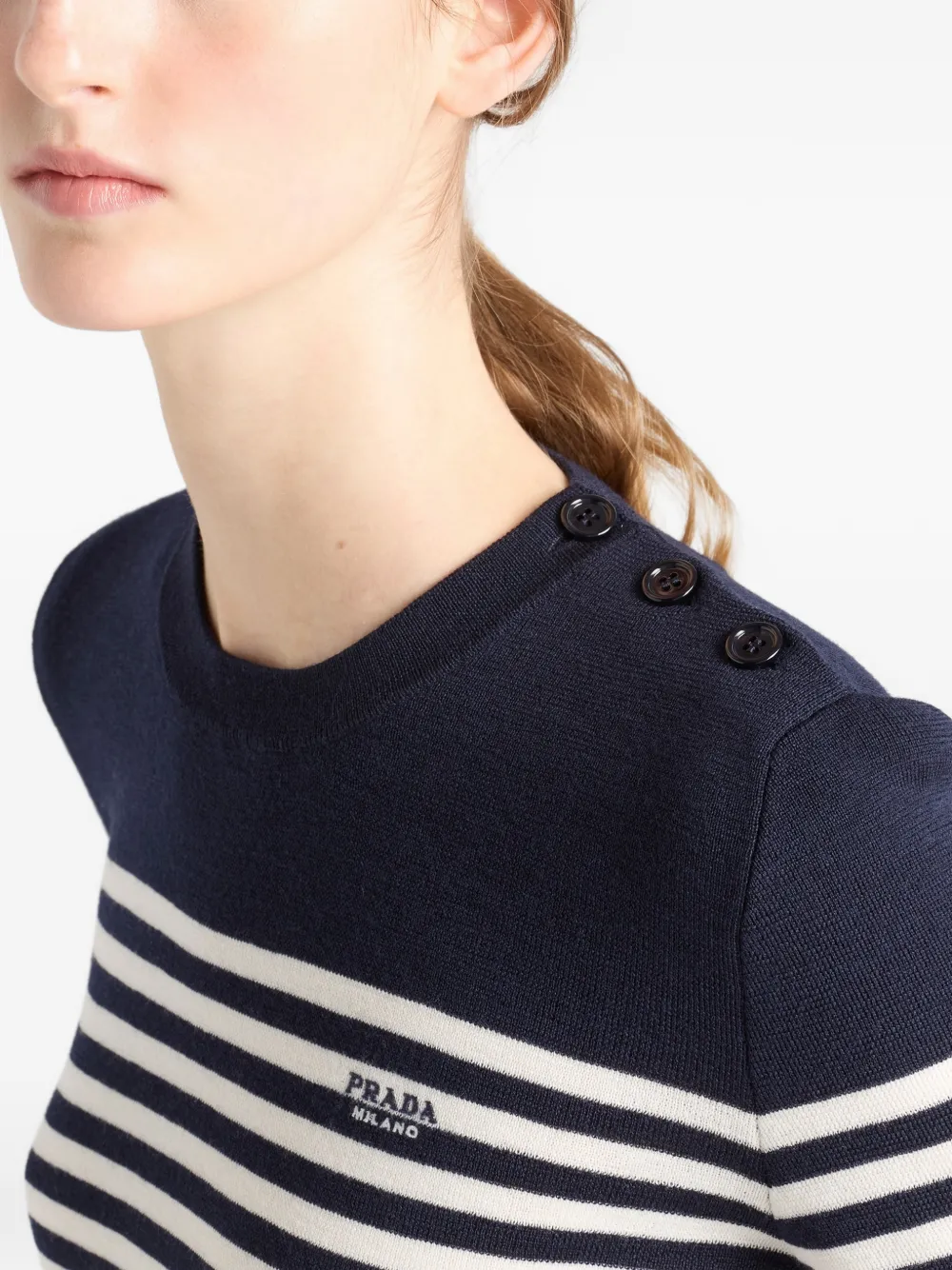 striped ribbed sweater