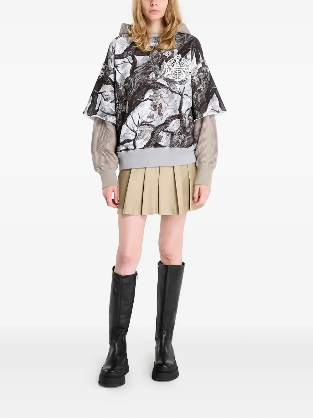 A BATHING APE® Tree Edge Camo layered hoodie | Hoodies | Image 2