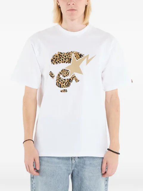 A BATHING APE® Wild Leopard Ape Face Sta T-shirt