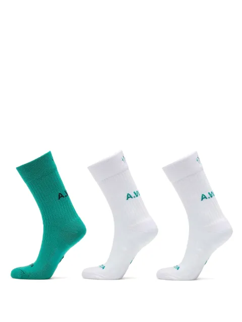 Nike lot de trois paires de chaussettes à design nervuré