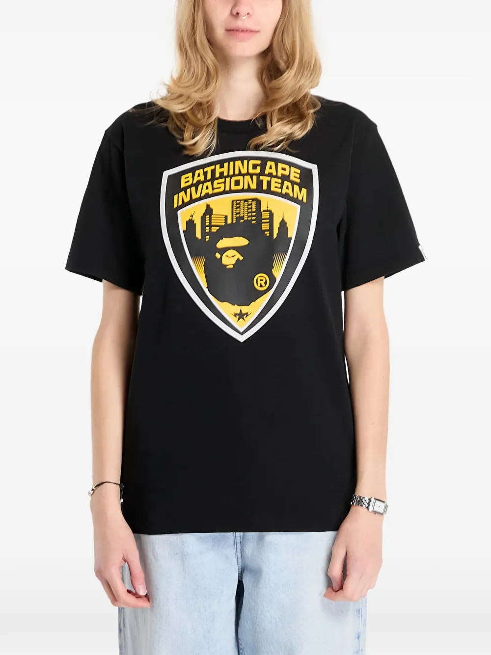 A BATHING APE T-shirt met korte mouwen Zwart