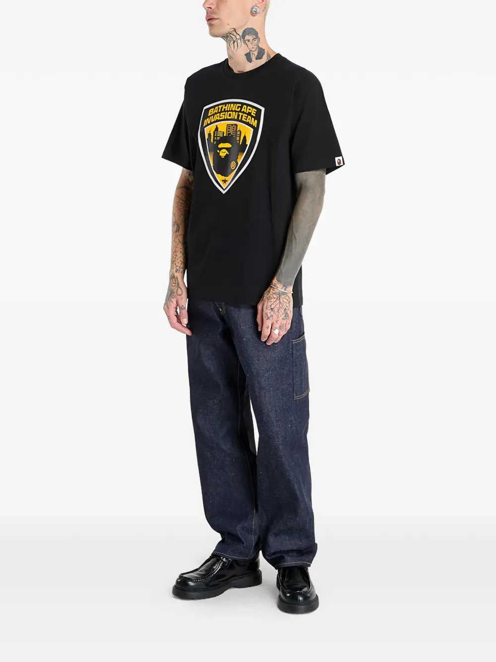 A BATHING APE T-shirt met korte mouwen Zwart