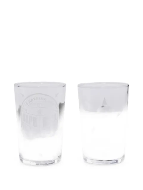 A BATHING APE® logo-print glass (set of two)