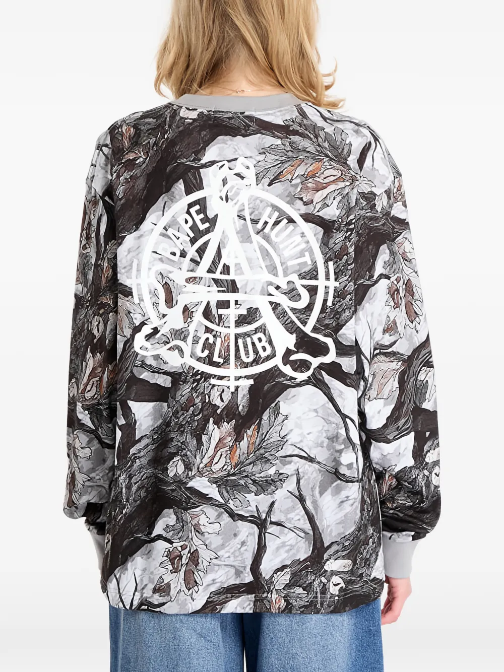 A BATHING APE T-shirt met lange mouwen Wit