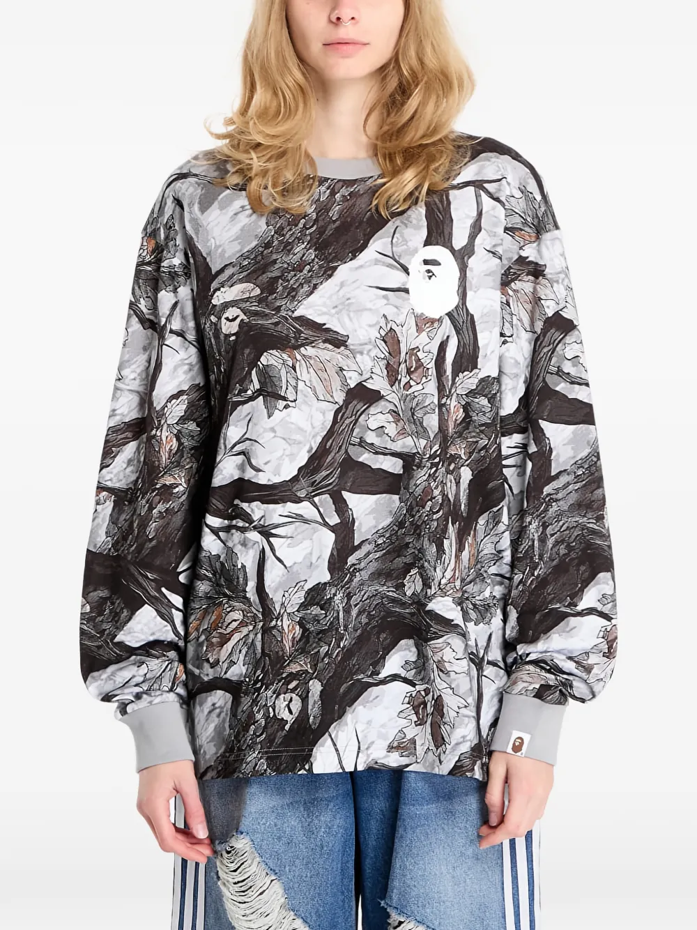 A BATHING APE® long-sleeve T-shirt - Bianco