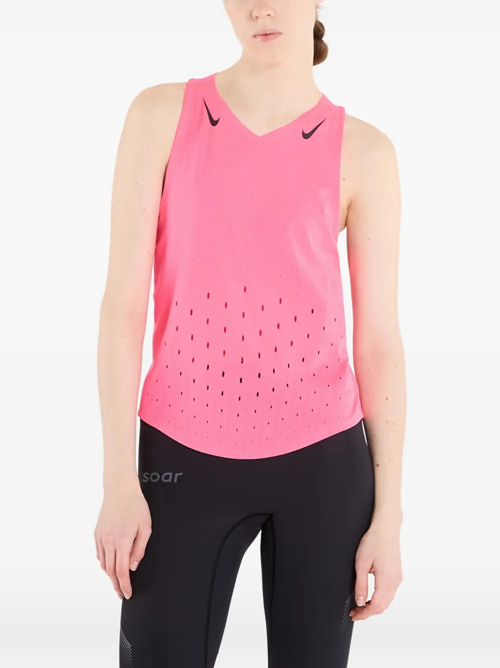 Nike Perforiertes Oberteil mit V-Ausschnitt - Rosa