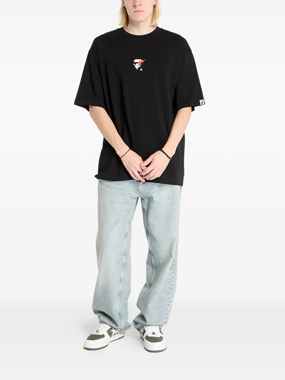 A BATHING APE Bape Sta Ape Face T-shirt - Zwart