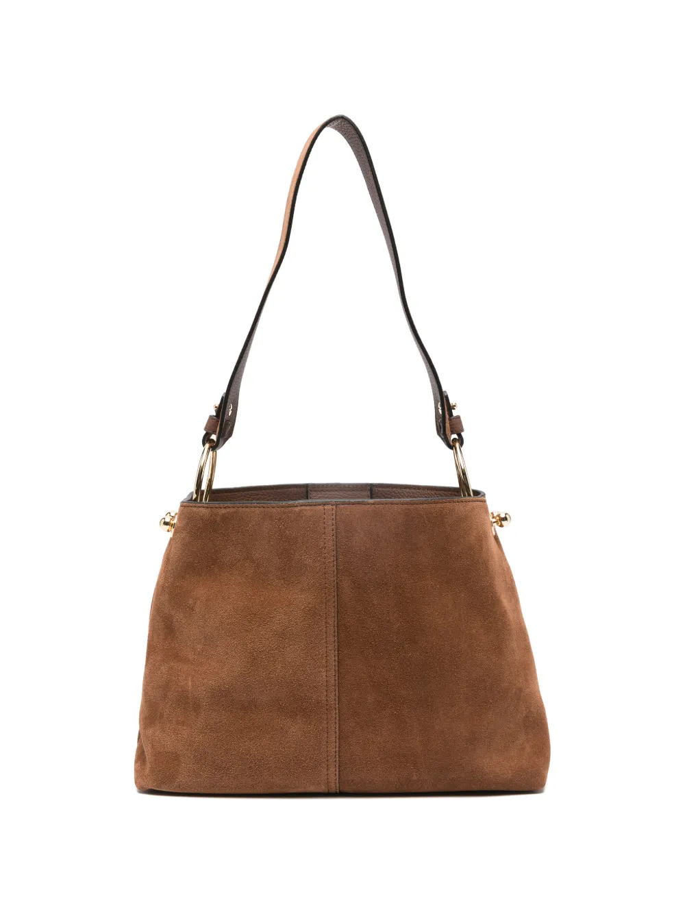 Strathberry Lana suede shoulder bag - Marrone