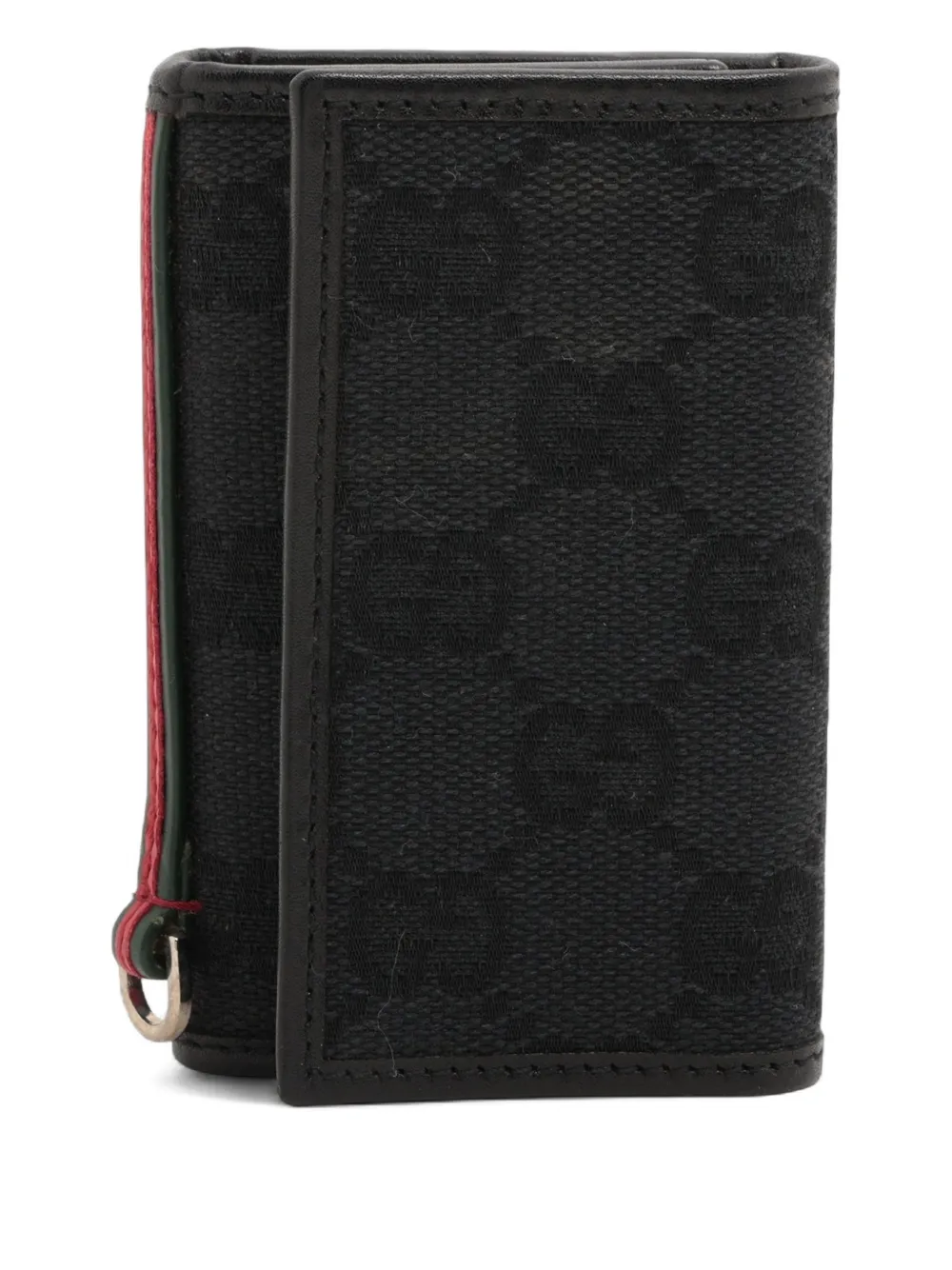 Pre-owned Gucci 2000s Gg Upreme Canvas Keycase In Black