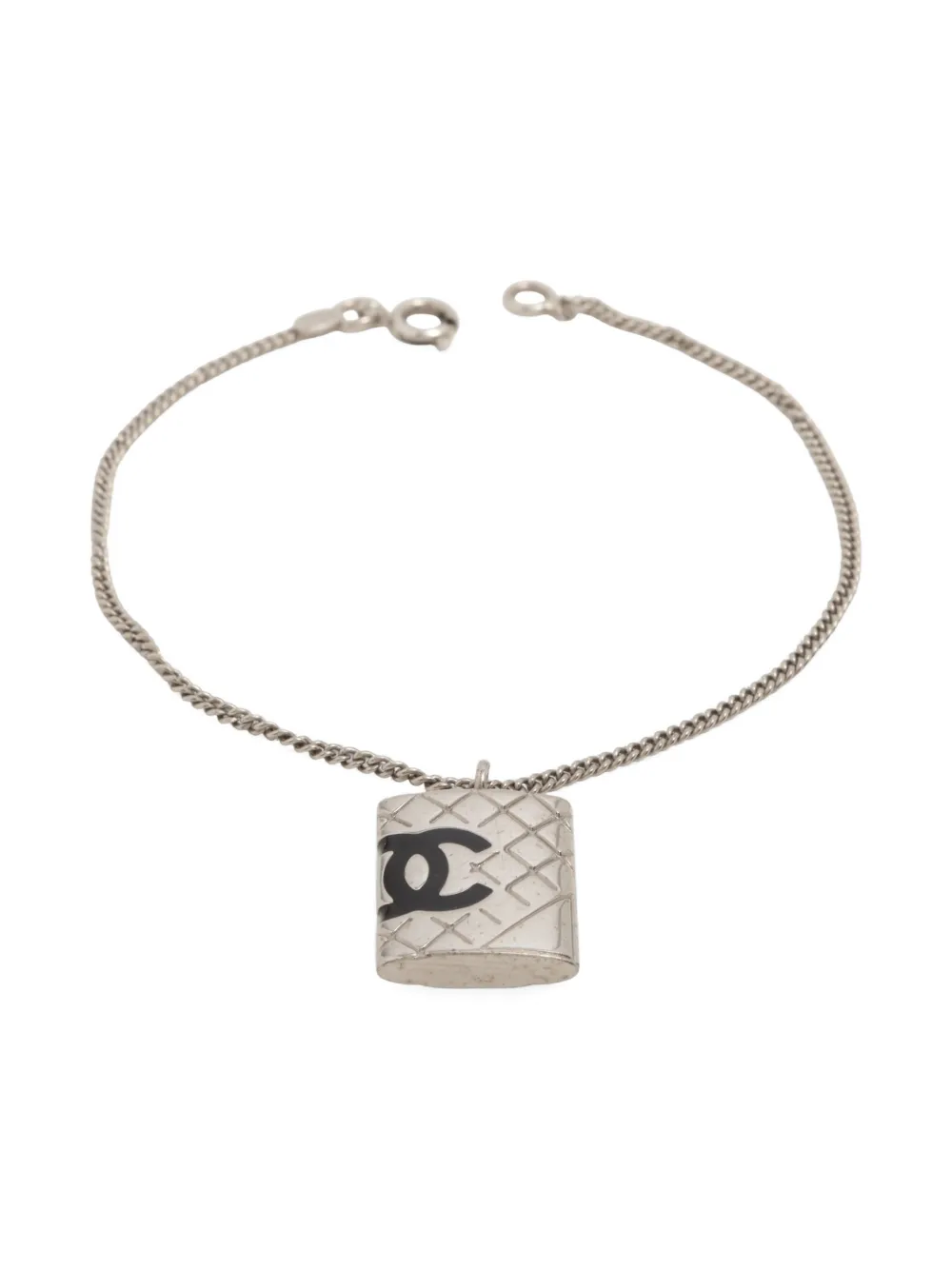 CHANEL Pre-Owned 2005 Cambon line bracelet - Argento