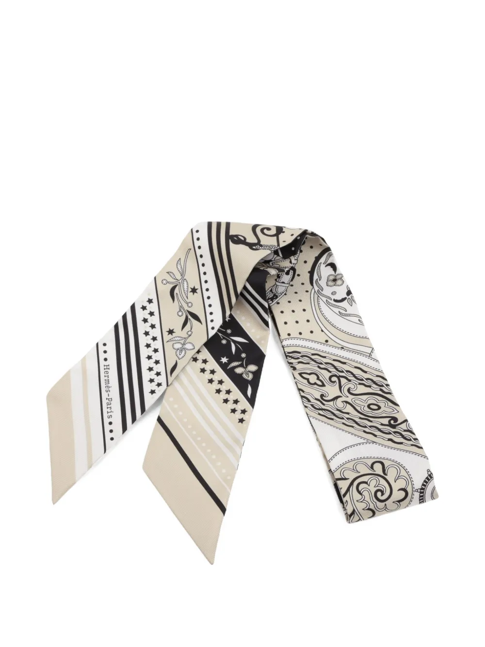 Hermès Pre-Owned 2020-2025 Festuval Des Amaxones printed scarve - Toni neutri