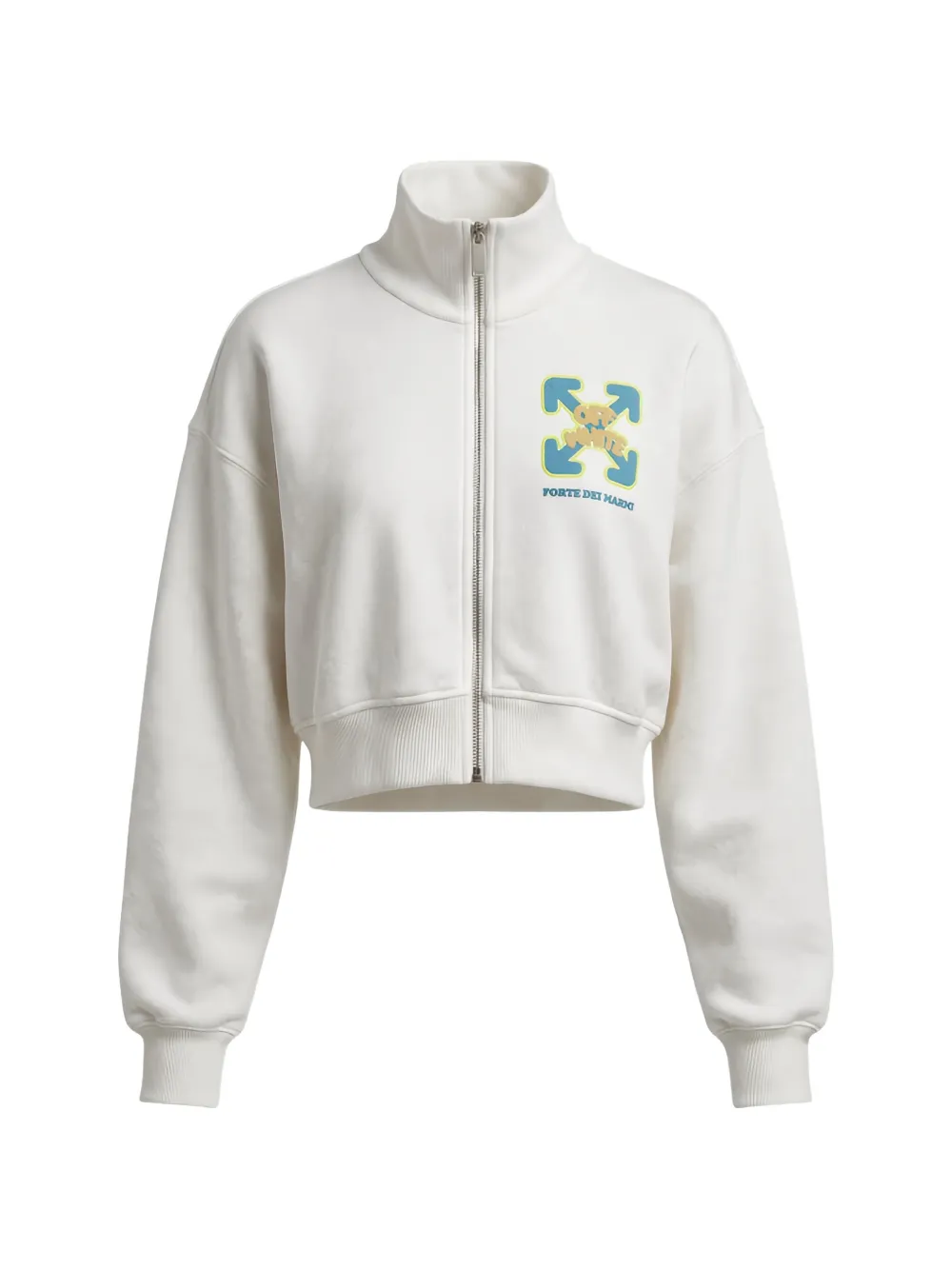Off-White Arrows cropped sweater - Weiß