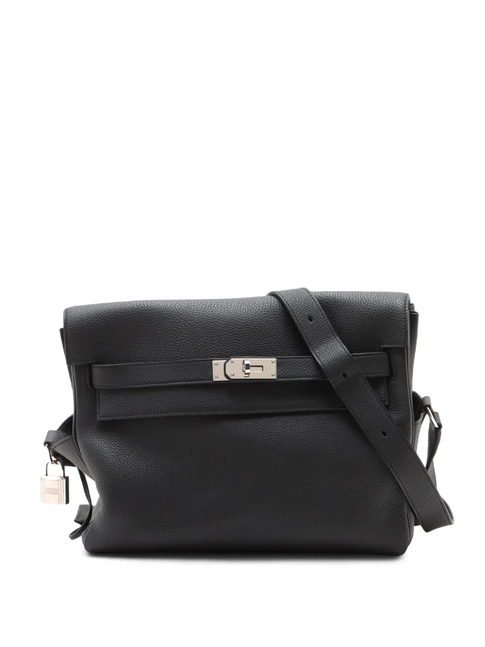Hermès Pre-Owned 2023 Togo Kelly Messenger GM crossbody bag - Nero